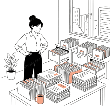 A neat stack of building files: by-laws, certificates and key dates, all in order.